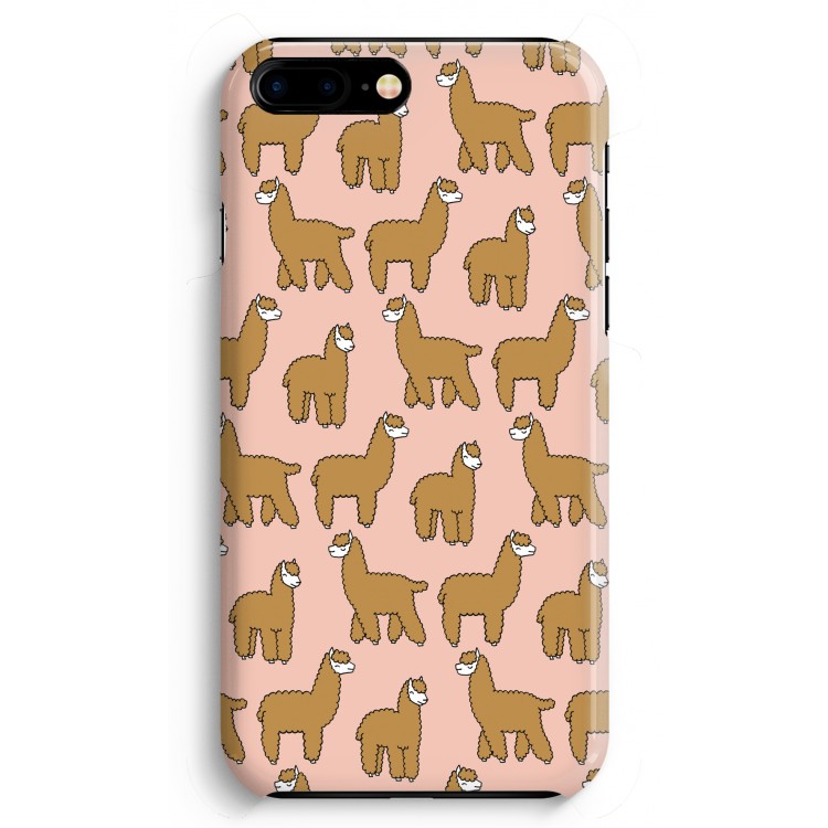Alpacas: iPhone 8 Plus Volledig Geprint Hoesje