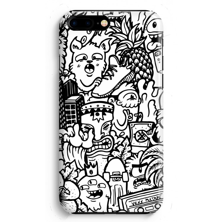 Vexx Mixtape #2: iPhone 8 Plus Volledig Geprint Hoesje