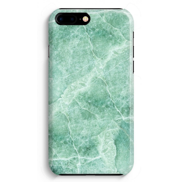 Groen marmer: iPhone 8 Plus Volledig Geprint Hoesje