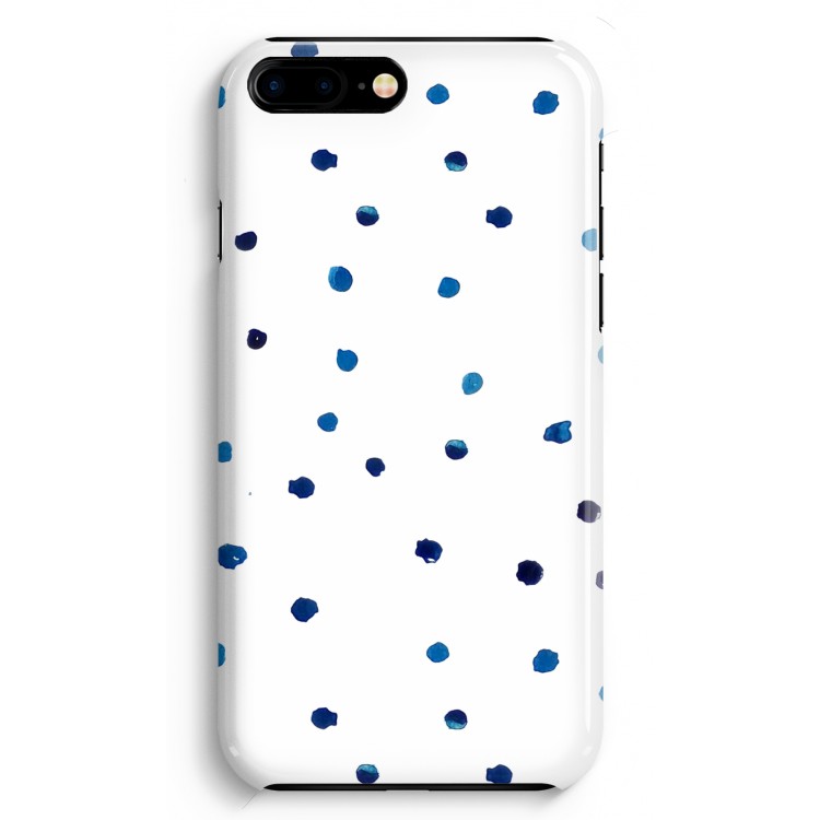 Blauwe stippen: iPhone 8 Plus Volledig Geprint Hoesje