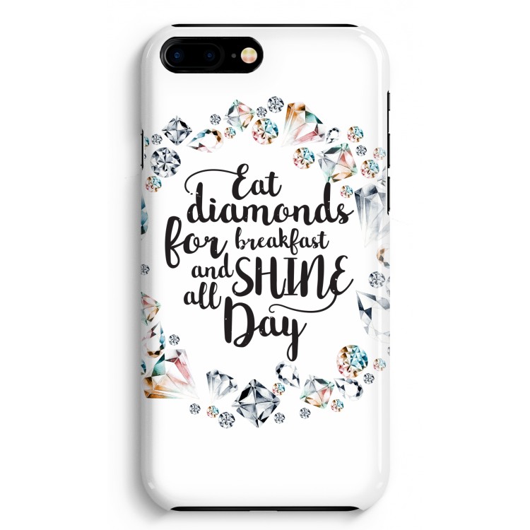 Diamonds: iPhone 8 Plus Volledig Geprint Hoesje