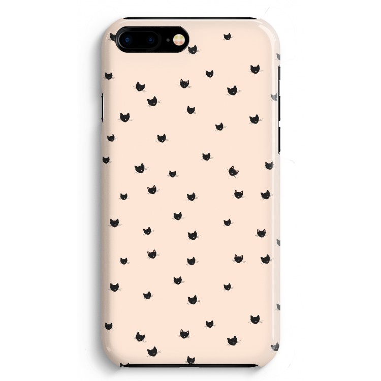 Kleine kattenkopjes: iPhone 8 Plus Volledig Geprint Hoesje