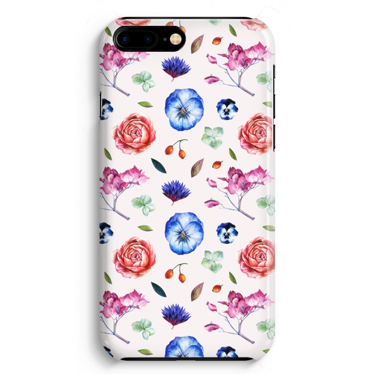 Bloemetjes: iPhone 8 Plus Volledig Geprint Hoesje