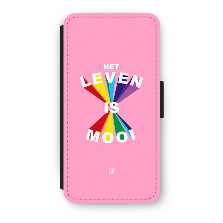 Het Leven Is Mooi: iPhone 8 Plus Flip Hoesje
