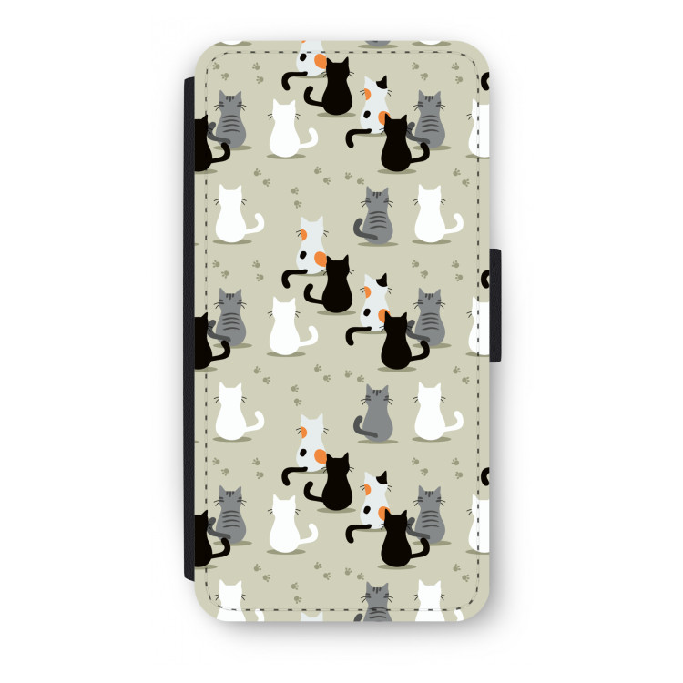 Katten: iPhone 8 Plus Flip Hoesje