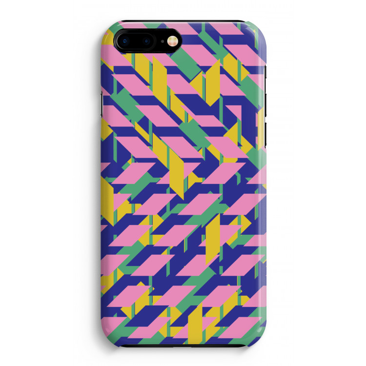 Skew Blush 1: iPhone 8 Plus Volledig Geprint Hoesje