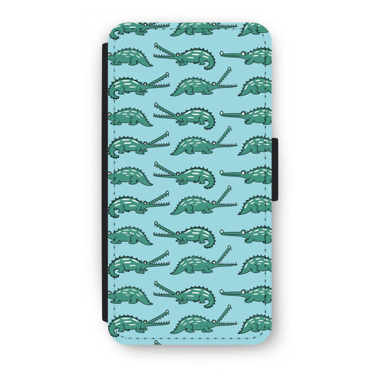 Kroko: iPhone 8 Plus Flip Hoesje