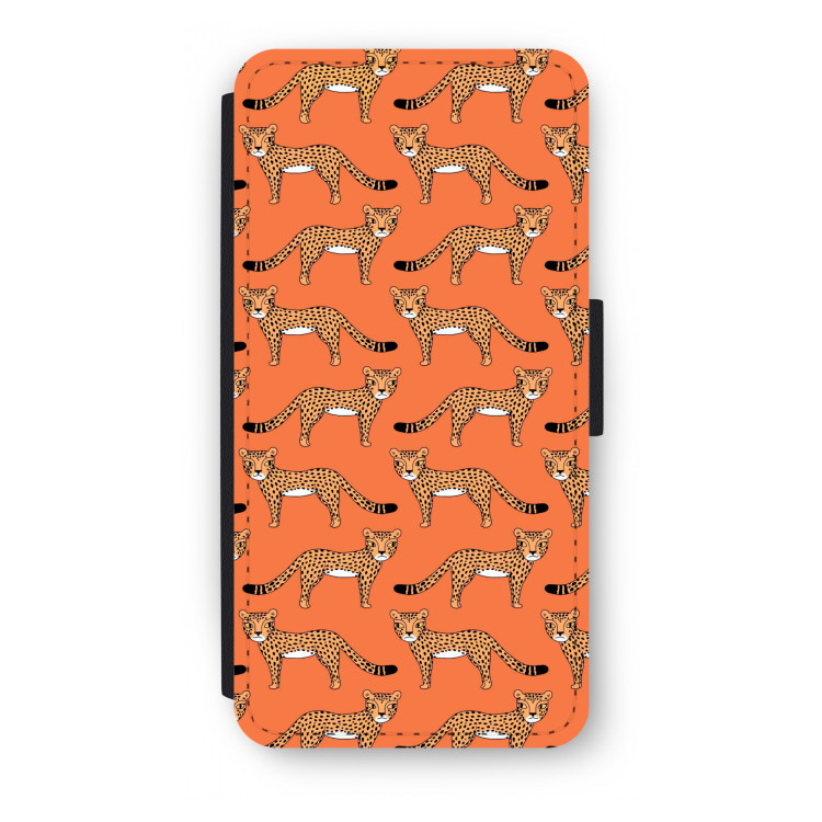 Cheetah: iPhone 8 Plus Flip Hoesje