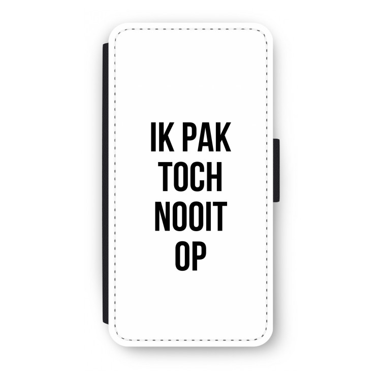 Ik pak nooit op: iPhone 8 Plus Flip Hoesje