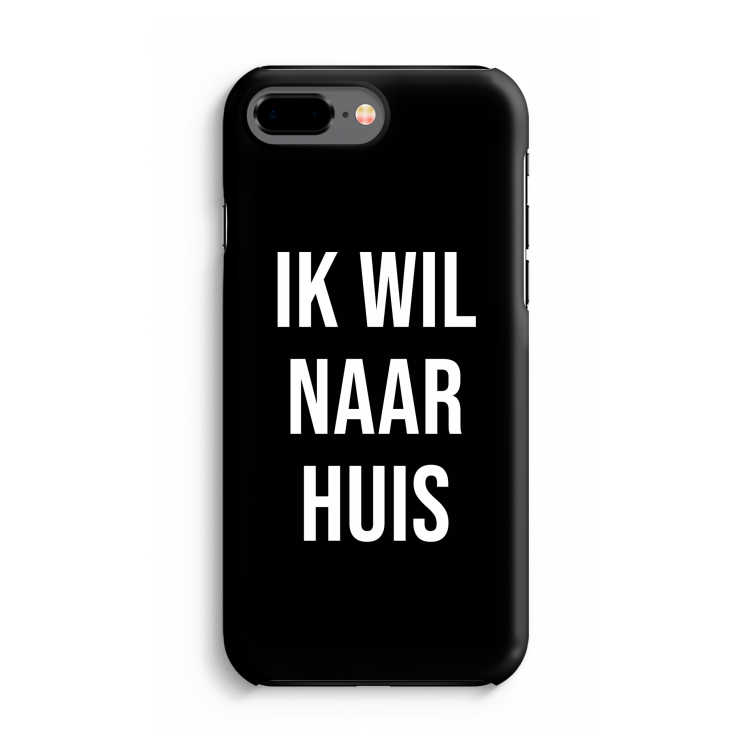 Ik wil naar huis - Zwart: iPhone 8 Plus Tough Case