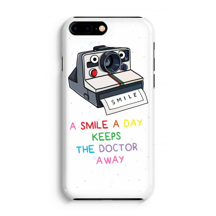 Smile: iPhone 8 Plus Volledig Geprint Hoesje