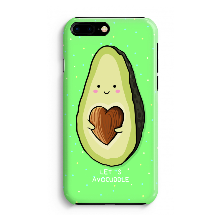 Avocuddle: iPhone 8 Plus Volledig Geprint Hoesje