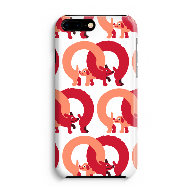 Dogs: iPhone 8 Plus Volledig Geprint Hoesje
