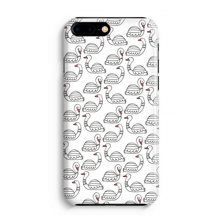 Zwanen: iPhone 8 Plus Volledig Geprint Hoesje