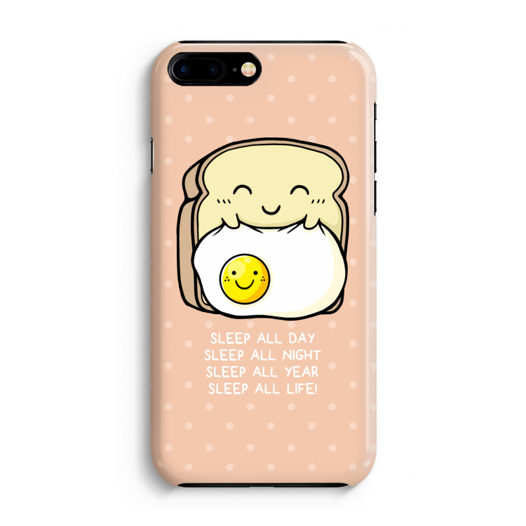 Sleep All Day: iPhone 8 Plus Volledig Geprint Hoesje