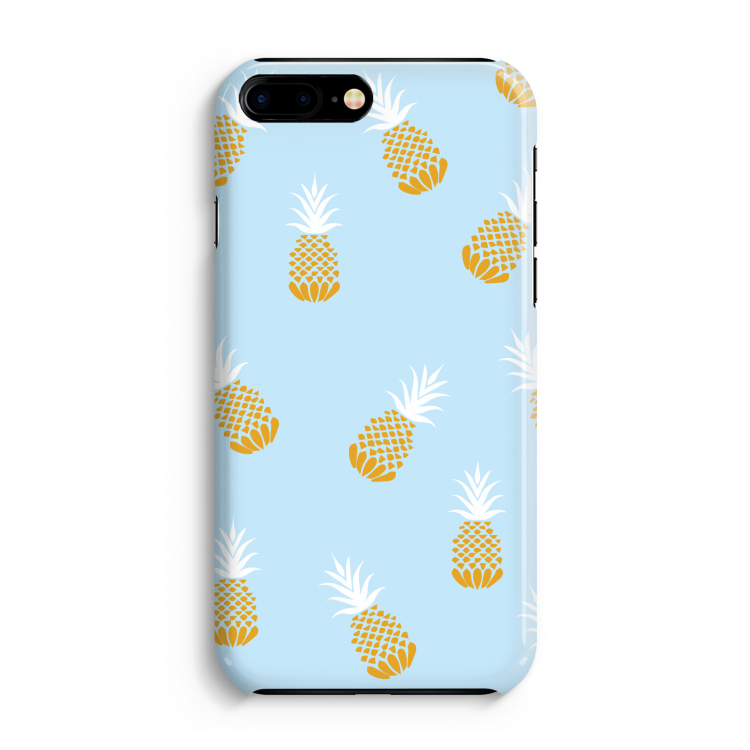 Ananasjes: iPhone 8 Plus Volledig Geprint Hoesje