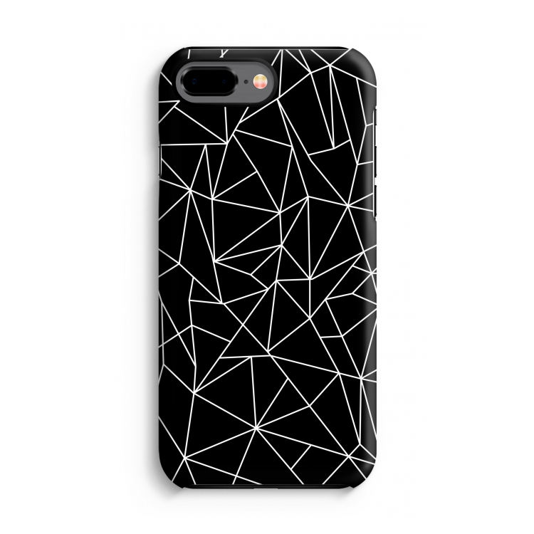 Geometrische lijnen wit: iPhone 8 Plus Tough Case
