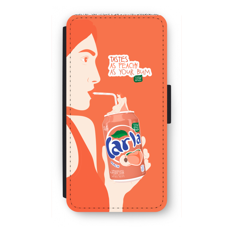 Peach please!: iPhone 8 Plus Flip Hoesje