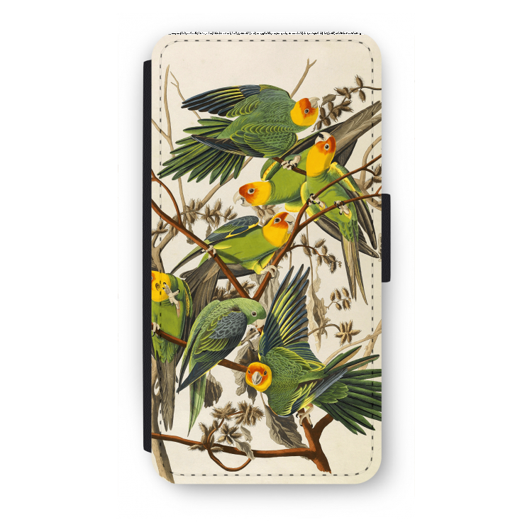 Carolinaparkiet: iPhone 8 Plus Flip Hoesje