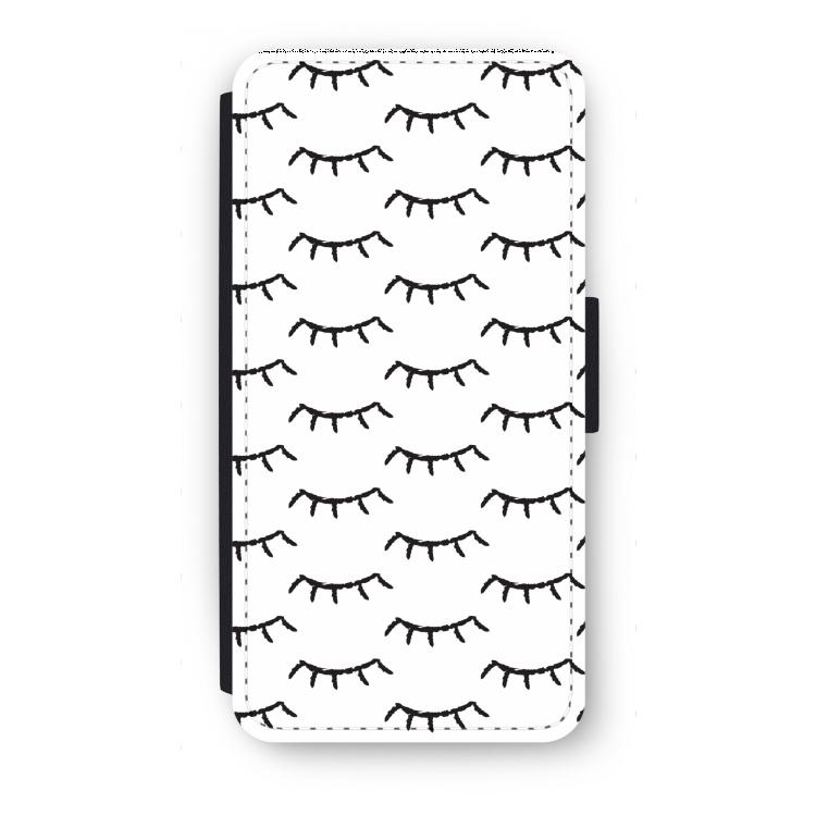Wimpers: iPhone 8 Plus Flip Hoesje