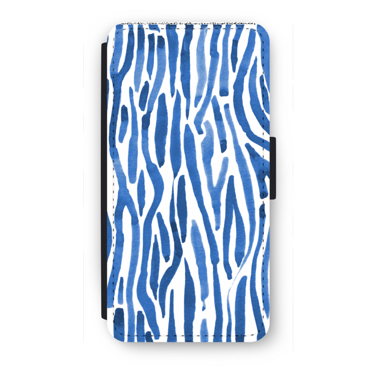 Blauwe nerven: iPhone 8 Plus Flip Hoesje