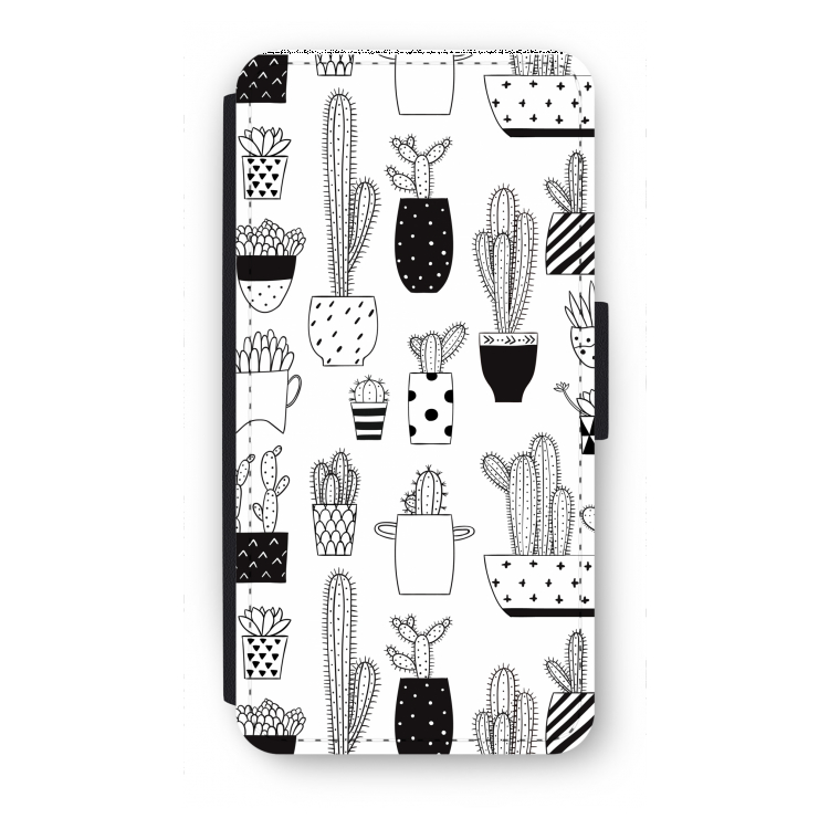 Cactusmotief: iPhone 8 Plus Flip Hoesje