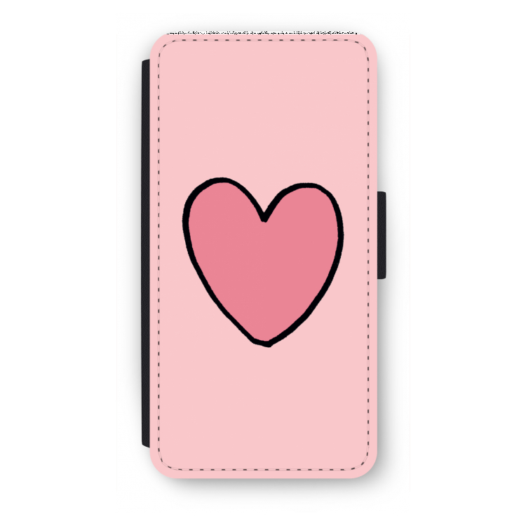 Hartje: iPhone 8 Plus Flip Hoesje