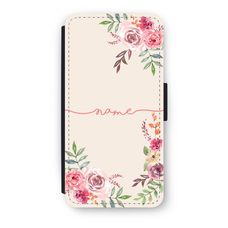 Rozen: iPhone 8 Plus Flip Hoesje