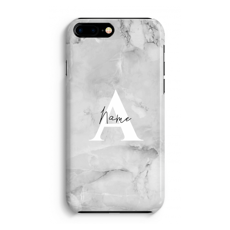 Ivory Marble: iPhone 8 Plus Volledig Geprint Hoesje