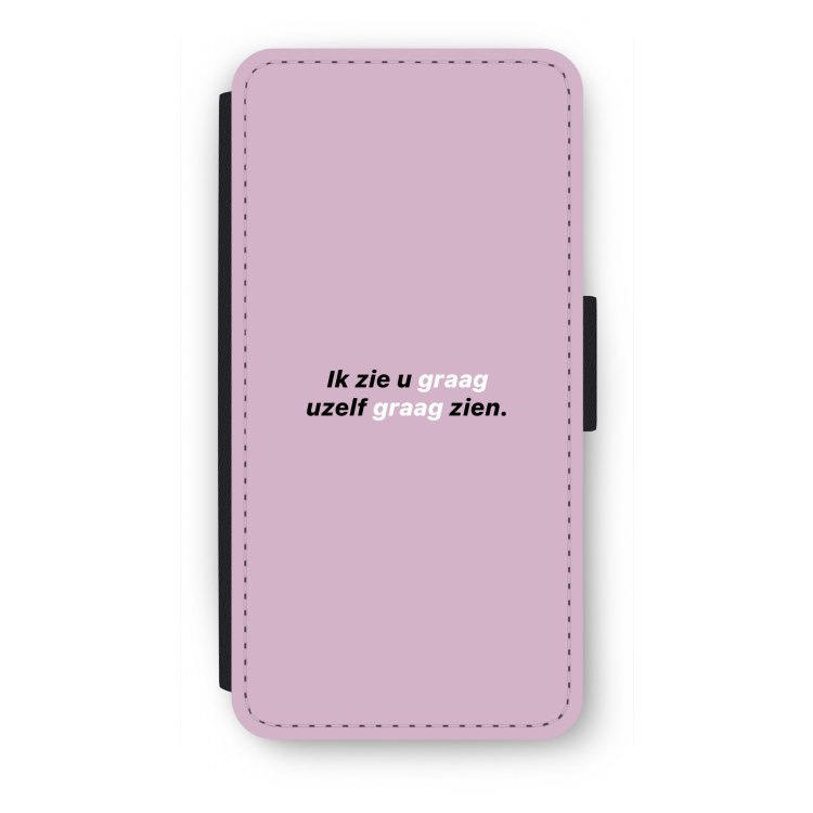 uzelf graag zien: iPhone 8 Plus Flip Hoesje