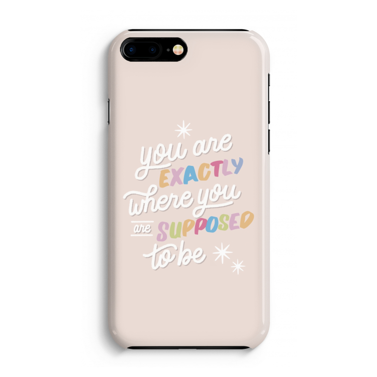 Right Place: iPhone 8 Plus Volledig Geprint Hoesje