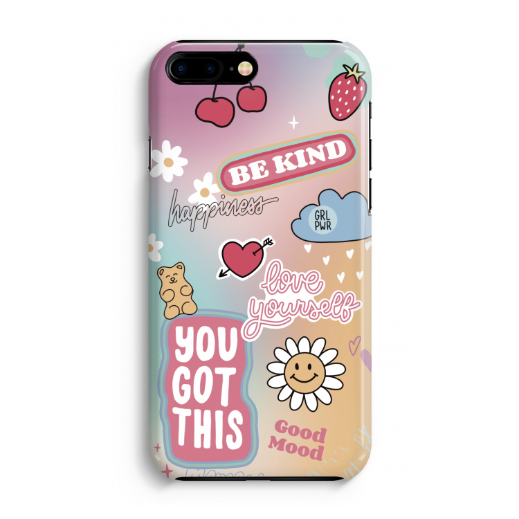 Positivity: iPhone 8 Plus Volledig Geprint Hoesje