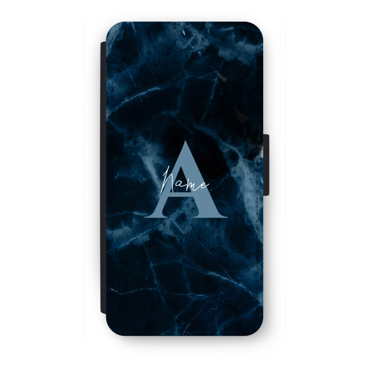 Midnight Marble: iPhone SE 2020 Flip Hoesje