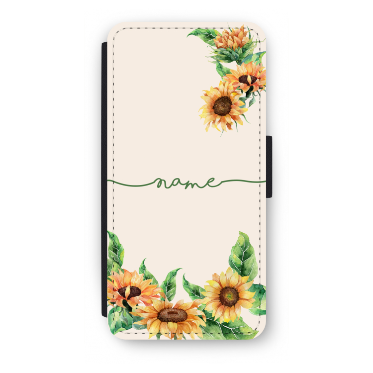 Zonnebloemen: iPhone SE 2020 Flip Hoesje