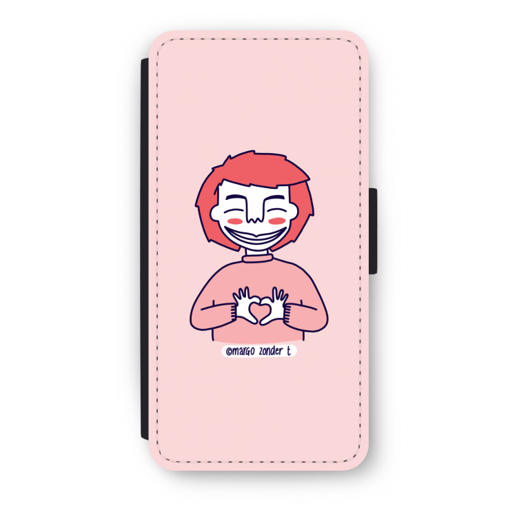 Hartje: iPhone SE 2020 Flip Hoesje
