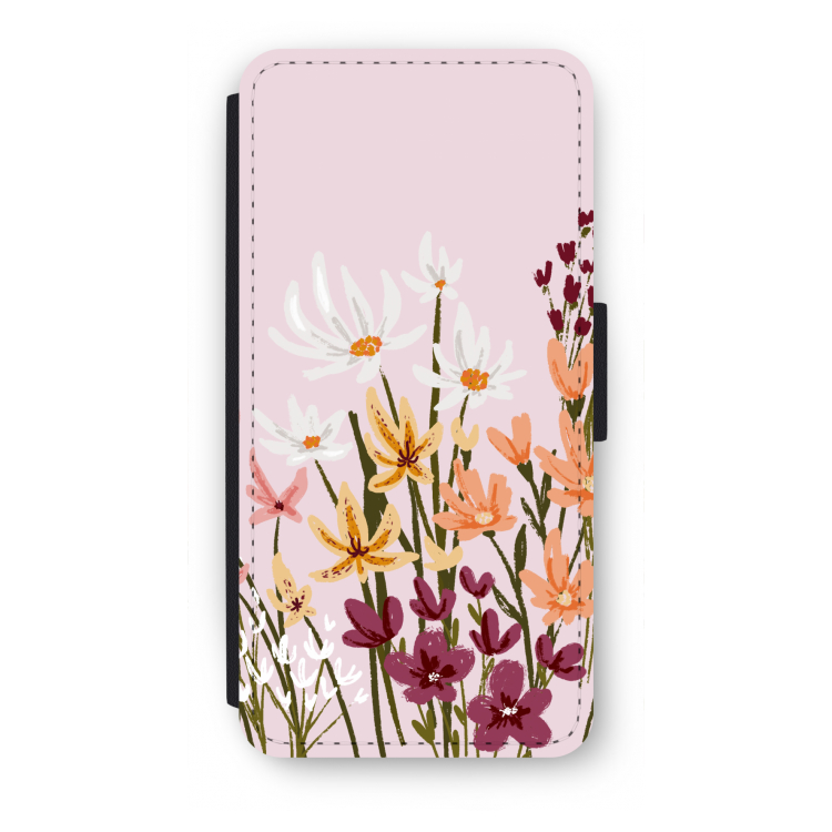Painted wildflowers: iPhone SE 2020 Flip Hoesje