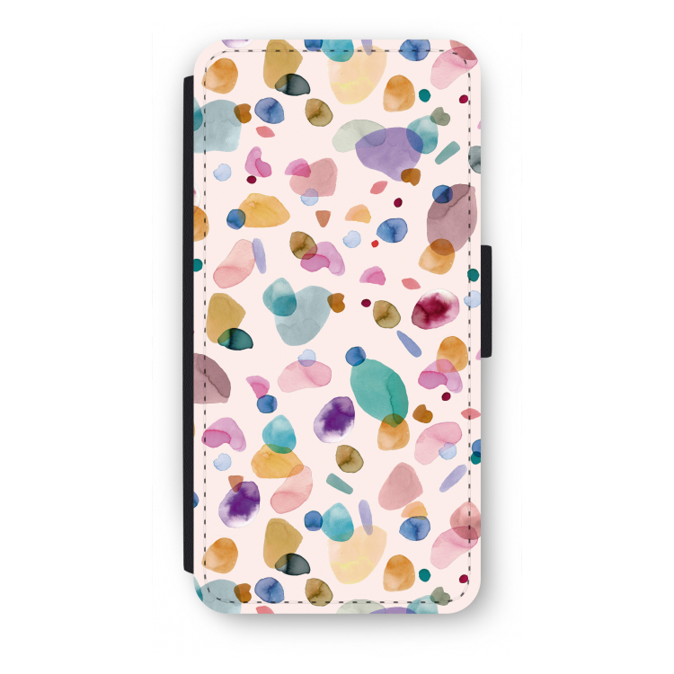 Terrazzo Memphis Pink: iPhone SE 2020 Flip Hoesje