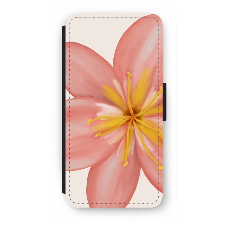 Pink Ellila Flower: iPhone SE 2020 Flip Hoesje
