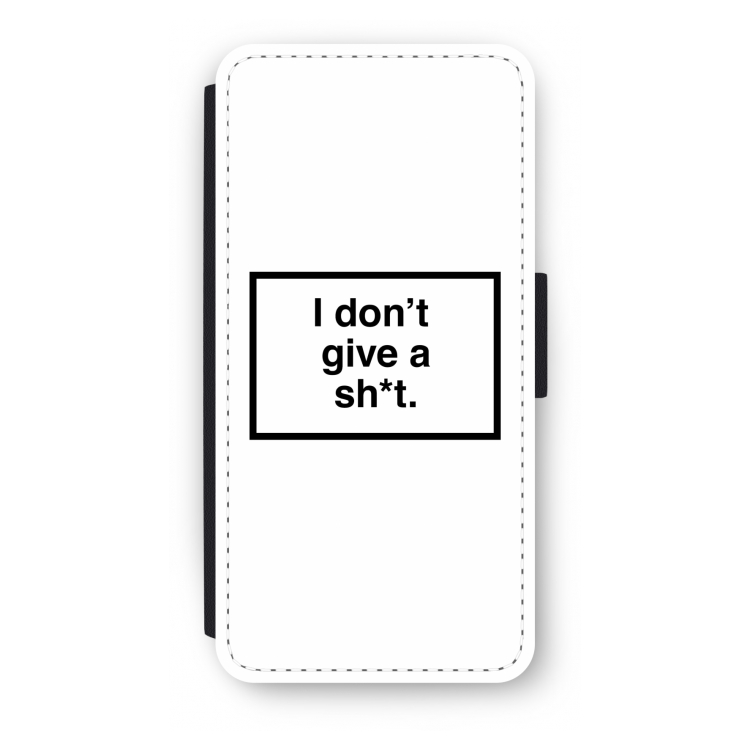 Don't give a shit: iPhone SE 2020 Flip Hoesje