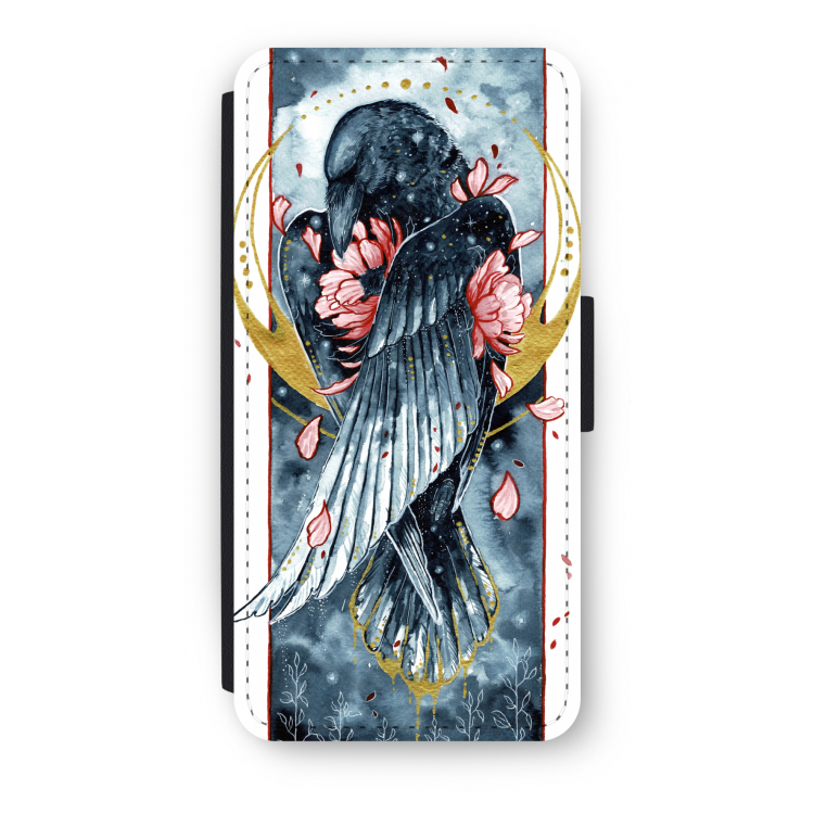 Golden Raven: iPhone SE 2020 Flip Hoesje