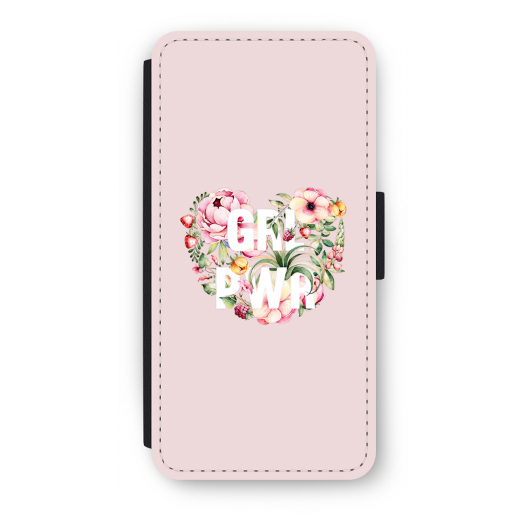 GRL PWR Flower: iPhone SE 2020 Flip Hoesje