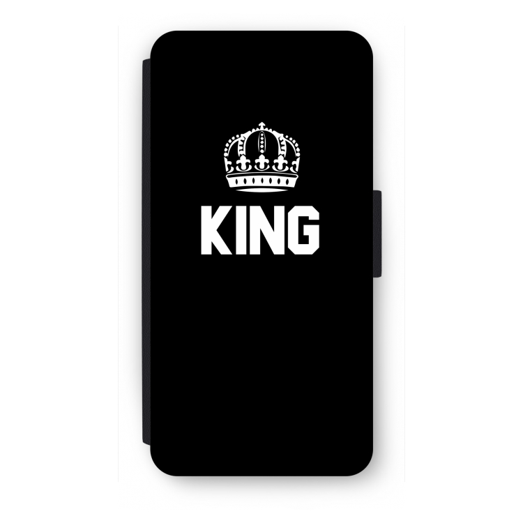 King zwart: iPhone SE 2020 Flip Hoesje