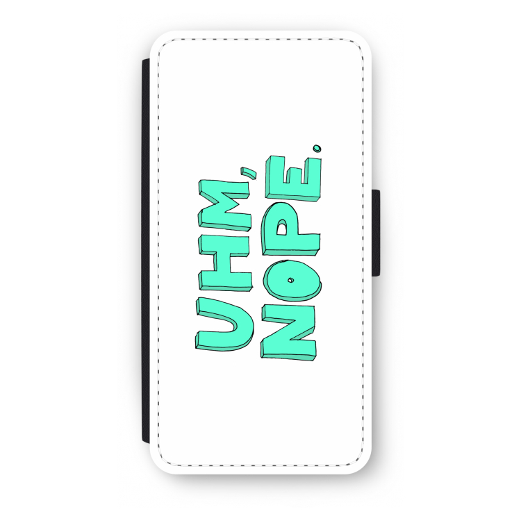 UHM, NOPE.: iPhone SE 2020 Flip Hoesje