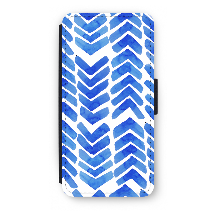 Blauwe pijlen: iPhone SE 2020 Flip Hoesje