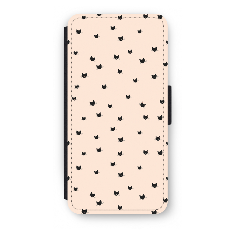 Kleine kattenkopjes: iPhone SE 2020 Flip Hoesje