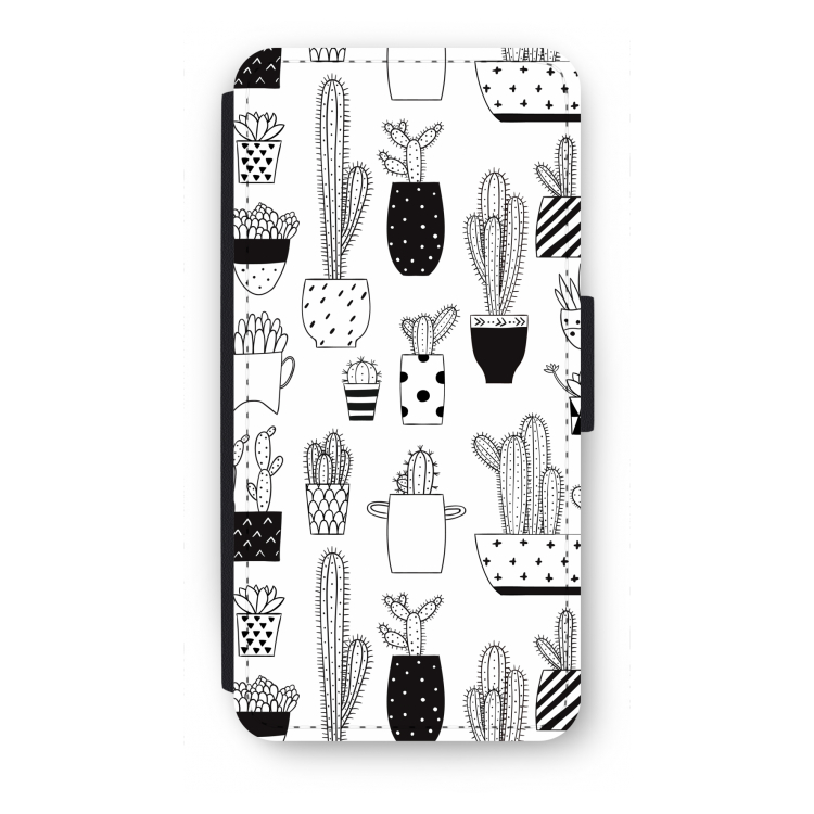 Cactusmotief: iPhone SE 2020 Flip Hoesje