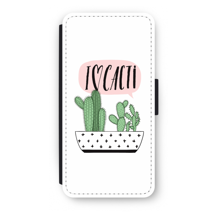 I love cacti: iPhone SE 2020 Flip Hoesje