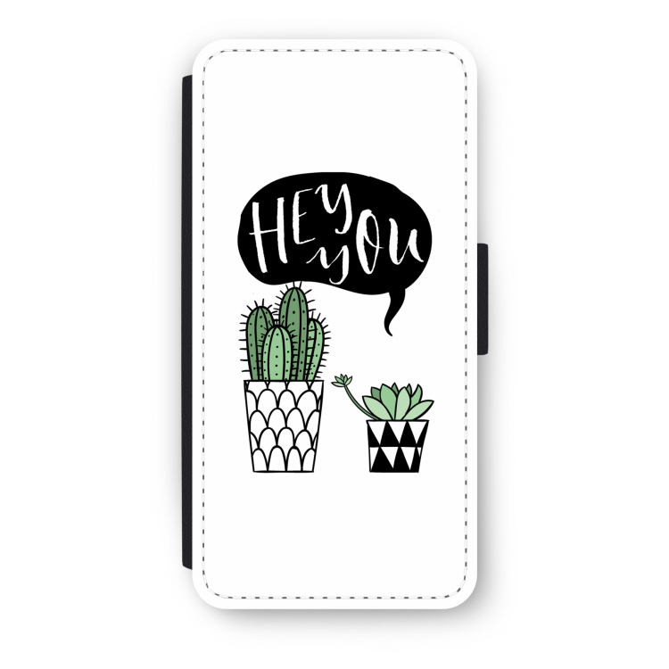 Hey you cactus: iPhone SE 2020 Flip Hoesje