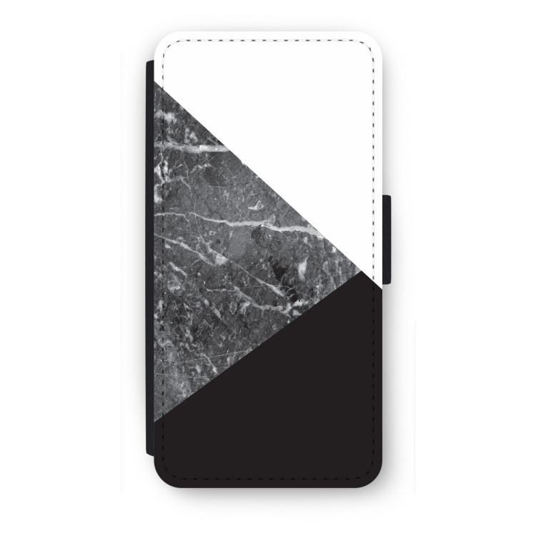 Combinatie marmer: iPhone SE 2020 Flip Hoesje