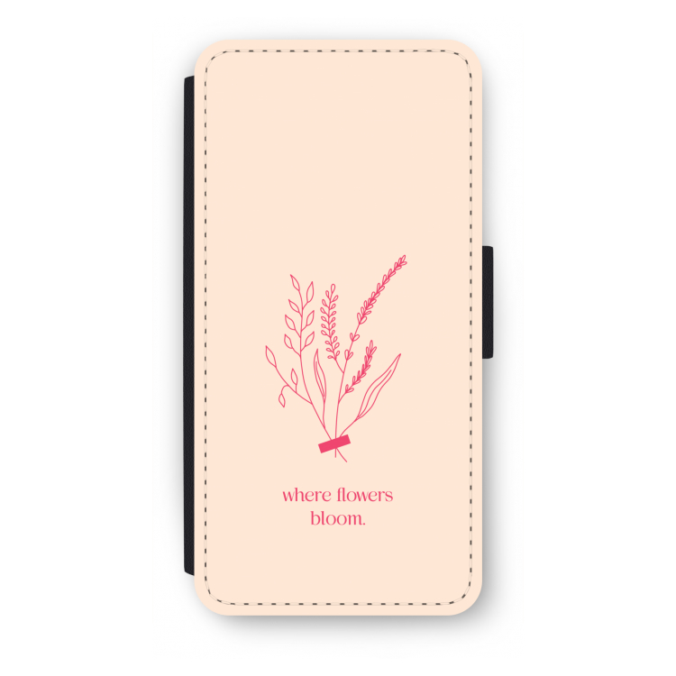 Where flowers bloom: iPhone SE 2020 Flip Hoesje
